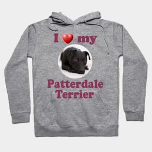 I Love My Patterdale Terrier Hoodie